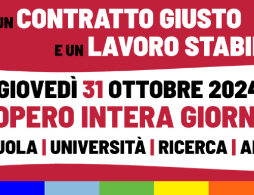 Scuola, domani sit-in all’Ufficio Scolastico Regionale per lo sciopero del settore